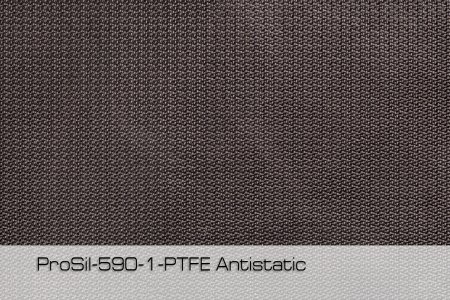 Стеклоткань с односторонним антистатичным ПТФЕ покрытием, 590 гр/м2 (50 п/м х 150 см, черный PTFE)