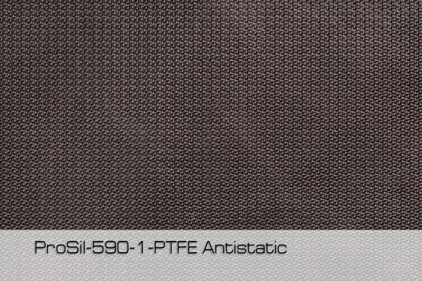 Стеклоткань с односторонним антистатичным ПТФЕ покрытием, 590 гр/м2 (50 п/м х 150 см, черный PTFE)