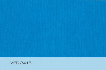 MED180 Мембранная медицинская ткань с ПУ покрытием, вес 180 гр/м2 (100 п/м х 220 см, голубой 2416)