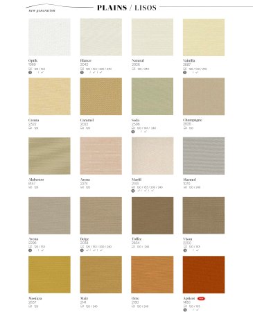 4 Lisos Lona Mosacril 